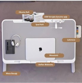 Resim Monozone Yükseklık Ayarlı Fanlı Laptop Sehpası 