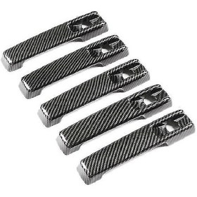 Resim Mercedes-benz G-class W463/w464 2019-2020 İçin Karbon Fiber Kapı Kolu Kapağı - 5 Parça 