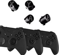 Resim eXtremeRate Xbox Elite Controller Series 2 için ABXY Düğmeleri, Elite Serie 1 Yedek Parçaları, Xbox Series X/S için Üç Tonlu Aksiyon Düğmeleri, Xbox One S/X Denetleyicisi için-Siyah ve Şeffaf ve 