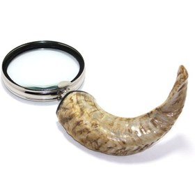 Resim Pirinç Boynuz Saplı Büyüteç Model 1 