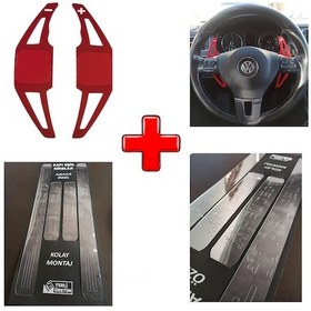 Resim Peugeot 206 Uyumlu Kapı Eşiği Ve F1 Kulakçık Vites Kolu (554410975) 