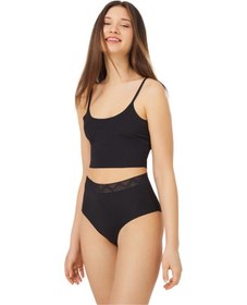 Resim Cottonhill Basic Yüksek Bel Lazer Kesim Bikini Külot 3'lü Paket - 3 Çok Renkli 4 Çok Renkli 
