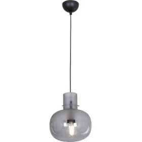 Resim Avonni AV-1955-M2 Siyah Boya Modern Avize E27 Metal Cam H: 80 cm, Ø: 25 cm 