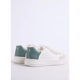 Resim Armani Exchange Beyaz - Yeşil Kadın Sneaker XDX181 