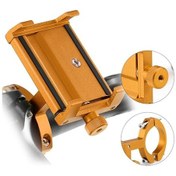 Resim Alüminyum Bisiklet Telefon Tutucu - Evrensel Direk Klembi, 6.2-10cm Ayarlanabilir Genişlik, Oranj Turuncu Turuncu 