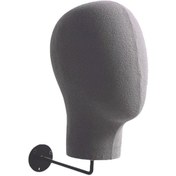 Resim Suntek Manken Kafa Modeli Asılı Peruk Standı Dayanıklı Kafa Gri 