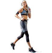 Resim Yeni Inci T140 Gri (Yoga-Fıtness-Pilates-Koşu) Sporcu Kapri Taytı 