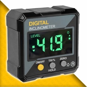 Resim Normadia Dijital Eğim ve Açı Ölçer, Mıknatıslı, Yüksek Hassasiyetli, Çok Amaçlı 