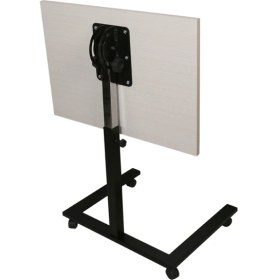 Resim Hodbehod Tekerli Eğim Ve Yükseklik Ayarlı Laptop Masası Çok Amaçlı Sehpa (Ekru) 