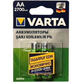 Resim Varta 2700Mah 1.2V AA Şarjlı Kalem Pil 2Li Ambalaj 