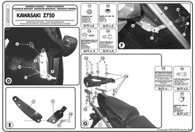 Resim Givi 443FZ Kawasaki Z 750 (04-06) Arka Çanta Demiri 
