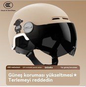 Resim Moly Yihemaoyi Ayarlanabilir Baş Çevresi Mat Pembe Yarım Kask Pembe 