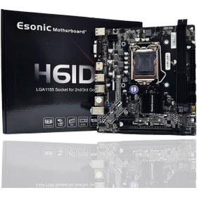 Resim ESONIC H61DA1 LGA1155 2-3. NESİL DDR3 HDMI VGA M.2 mATX ANAKART 