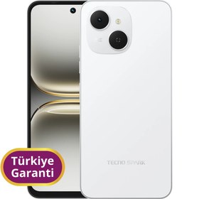 Resim Tecno Spark 40C TR Garanti | 128 GB 4 GB Beyaz 