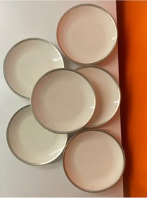 Resim Efegil 6'lı Pasta Tabağı Beyaz Altın - Beyaz 