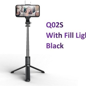 Resim Ios Android Için Dolgu Işık Deklanşör Uzaktan Kumandalı Kablosuz Bluetooth Selfie Çubuğu Katlanabilir Mini Tripod 