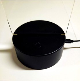 Resim Genel Markalar Siyah LED Çizim Tableti ve Not Panosu, Gece Lambası ile Çok Fonksiyonlu Takım 