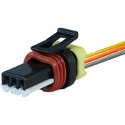 Resim TE Connectivity Far Motor Soketi 3 Pin Kablolu 