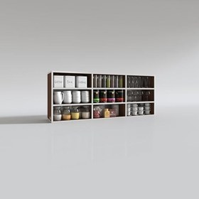Resim Kenzlife hazır mutfak orela cvz 060 * 150 * 22 mutfak banyo dolabı kapaksız raflı 
