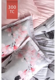 Resim Varol Royal Saten 300tc Nevresim Takımı Çift Nevresimli Family Size - Maria Çok Renkli 