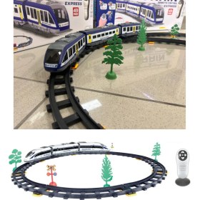 Resim Giffy Oyuncak 30 Parça Manyetik Uzaktan Kumandalı Tren Sesli Işıklı Pilli Mıknatıs Bağlantılı Istasyon Özellikli Tren Seti 30 Parça 