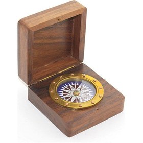 Resim Larimar Kutulu Pirinç Pusula Model 2 - 9023969173692lmr 