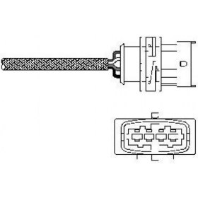 Resim Delphi Oksijen Sensörü Astra G 00-05 -Astra H 04 Meriva-Vectra C-Zafira 06 1.6-1.6 16V 18051 