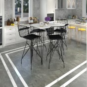 Resim Knsz masa sandalye takımı hem105zengin byzsyh 130*070 4 sandalye syhsyh kolçaklı 