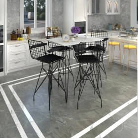 Resim Knsz masa sandalye takımı hem105zengin byzsyh 130*070 4 sandalye syhsyh kolçaklı 