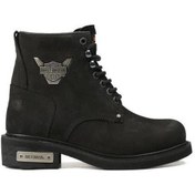 Resim Harley Davidson Gıbson Kadın Black Siyah Nubuk Günlük Bot-siyah Siyah 