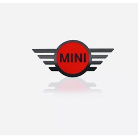 Resim RoseTR Mini Cooper F Serisi Mini Amblem Logo Arma Ön Kaput Ya Da Arka Bagaj Logo Siyah Kırmızı Renk 