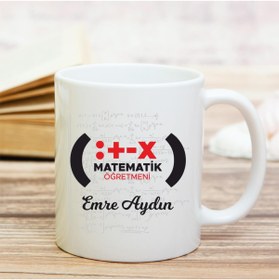 Resim ASLI Matematik Öğretmeni Isme Özel Kupa Bardak 