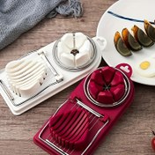 Resim 1 adet paslanmaz çelik çiçek şeklindeki yumurta dilimleyici, meyve ve sebzeler için de çok uygun! 
