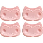 Resim 4 Adet Güç Fiş Raf Soket Klip Tutucu Cep Telefonu Şarj Standı Raf Pembe 