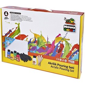 Resim Akrilik Pouring Seti Balkanlar Nc-2507 Karışık Çok Renkli 