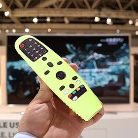 Resim DAUZ Uzaktan Kumanda Kılıfı, Kurulumu Kolay Darbeye Dayanıklı Ve Kaymaz Tasarım MR 20 Için Kayışlı Silikon TV Uzaktan Kumanda Kapağı (Floresan Yeşil) 