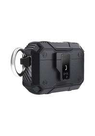 Resim Teknocep Apple Uyumlu AirPods Pro Airbag 35 Darbelere Karşı Dayanıklı Düğmeli Kılıf-siyah Siyah 