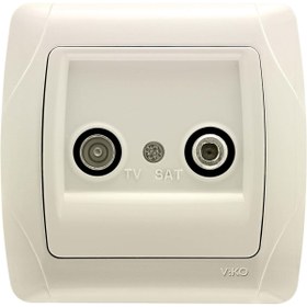 Resim STOREMAX modaflux Carmen Krem TV SAT Geçişli 8dB polynova 395519 