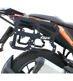 Resim GP Kompozit KTM 250 / 390 Adventure 2020-2024 Uyumlu Yan Çanta Demiri Siyah 