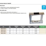 Resim Fett 200MM Kinex DIN877 Hassas Kare Su Terazisi NB-621-200 