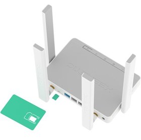 Resim Runner 4G N300 Wi-Fi Mesh Fiber Router, Sim Kart Destekli 3G/4G/LTE Modem, Cat.4, 4X100MBIT/S KN-2212 