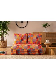 Resim Pafu Taida İkili Katlanır Yataklı Uzanma Koltuğu Patchwork 