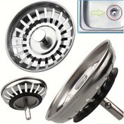 Resim 1 paslanmaz çelik mutfak lavabo filtre tıpası - dayanıklı, cilasız, saç toplayıcı ve atık tıpası, Drenaj Yakalayıcıları & Süzgeçler, Karavan ve aksesuarlar, ev kullanımı için mükemmel 