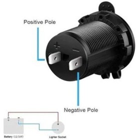 Resim Oto Çakmak Fiş Çakmaklık Dişi Pano Tip 30Mm Şase Monteli 