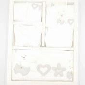 Resim Bebek Star Unisex Ayı Desenli Krem 10'lu Hastane Çıkışı Seti 