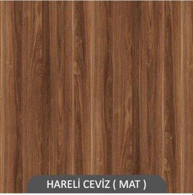 Resim Rafkestir Alina Suntalam Kitaplık Ufak Boy Hareli Ceviz (Mat) 