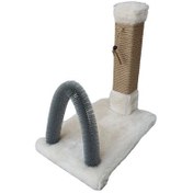 Resim Botar Laçin Fırçalı Kedi Tırmalama Tahtası – Krem 