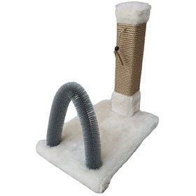 Resim Botar Laçin Fırçalı Kedi Tırmalama Tahtası – Krem 