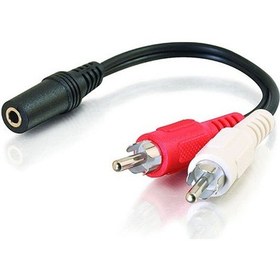 Resim 15Cm 3.5Mm Stereo To 2 Rca Kablosu 