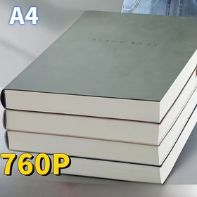 Resim Özelleştirilebilir Logo A4 Yumuşak Suni Deri Defter - Minimalist Tasarım, 760 Sayfa Boş Sayfalar, Günlük Yazı, Çizim ve Sanat İçin - Sanatçılar, Gazeteciler, Yetişkinler için İdeal, Kaliteli Kağıt Malzeme 